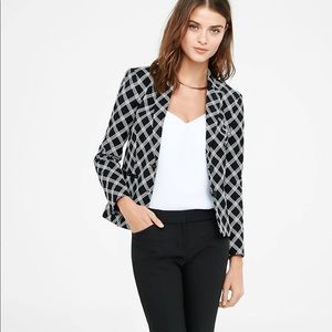 Express Triple Windowpane Blazer Jacket